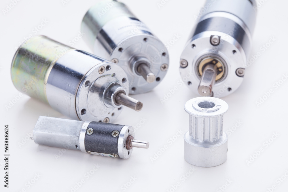 motor and pulley motor and pulley
