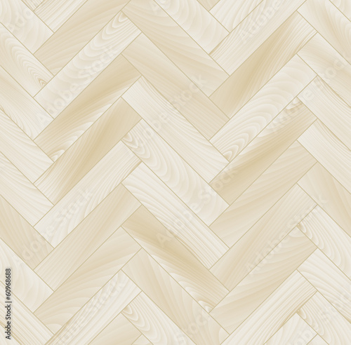Realistic white wooden floor chevron parquet seamless pattern