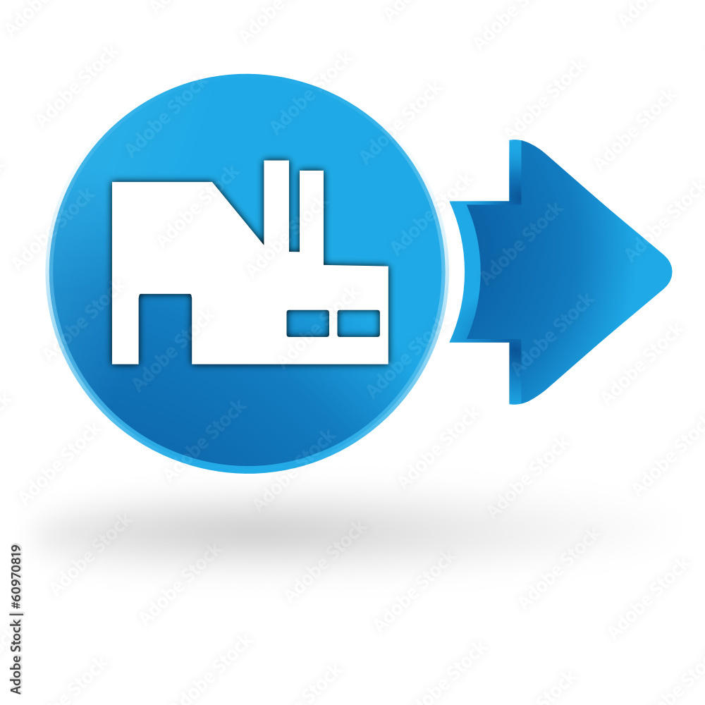 industrie sur symbole web bleu industrie sur symbole web bleu