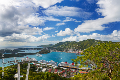 Beautiful landscape of Saint Thomas, U.S. Virgin Islands photo