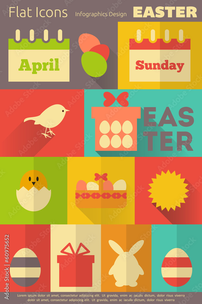 Retro Easter Labels Retro Easter Labels