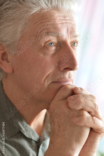 Attractive elderly man