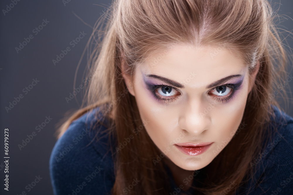 Naklejka premium Woman beauty style portrait