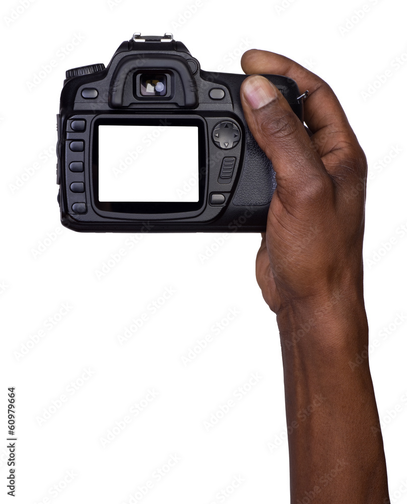 Man holding camera Man holding camera