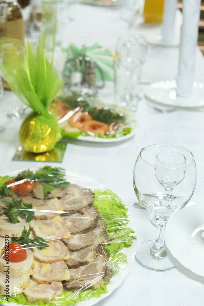 The image of a served table The image of a served table
