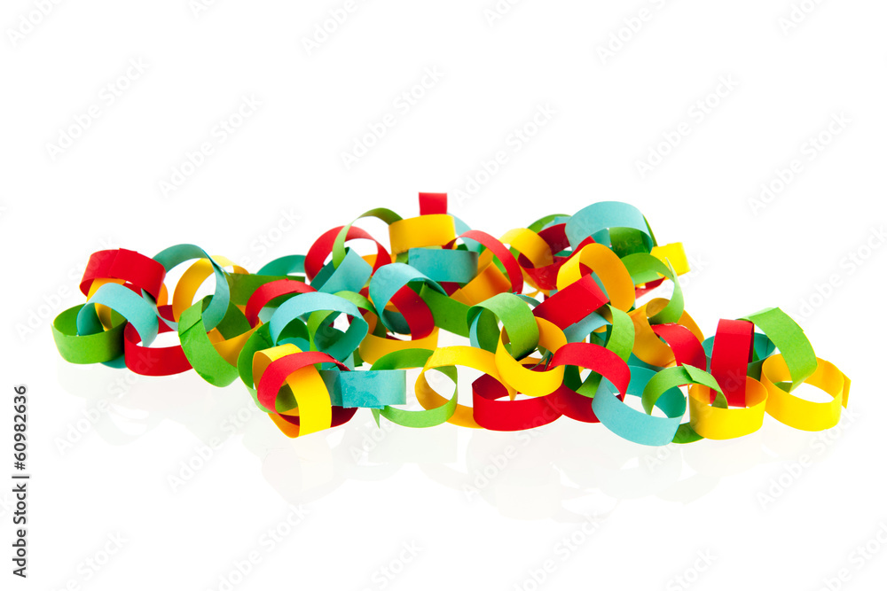 Colorful paper chain Colorful paper chain