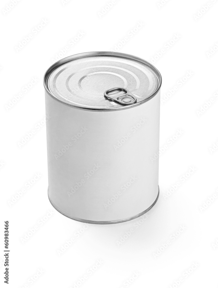 white tin can metal container template blank package white tin can metal container template blank package