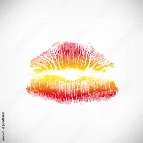 Kussmund Abdruck Spanien