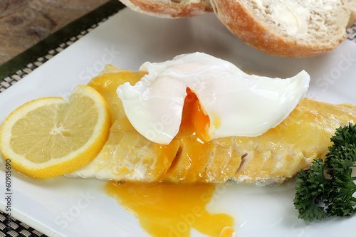 smoked haddock with a poached egg