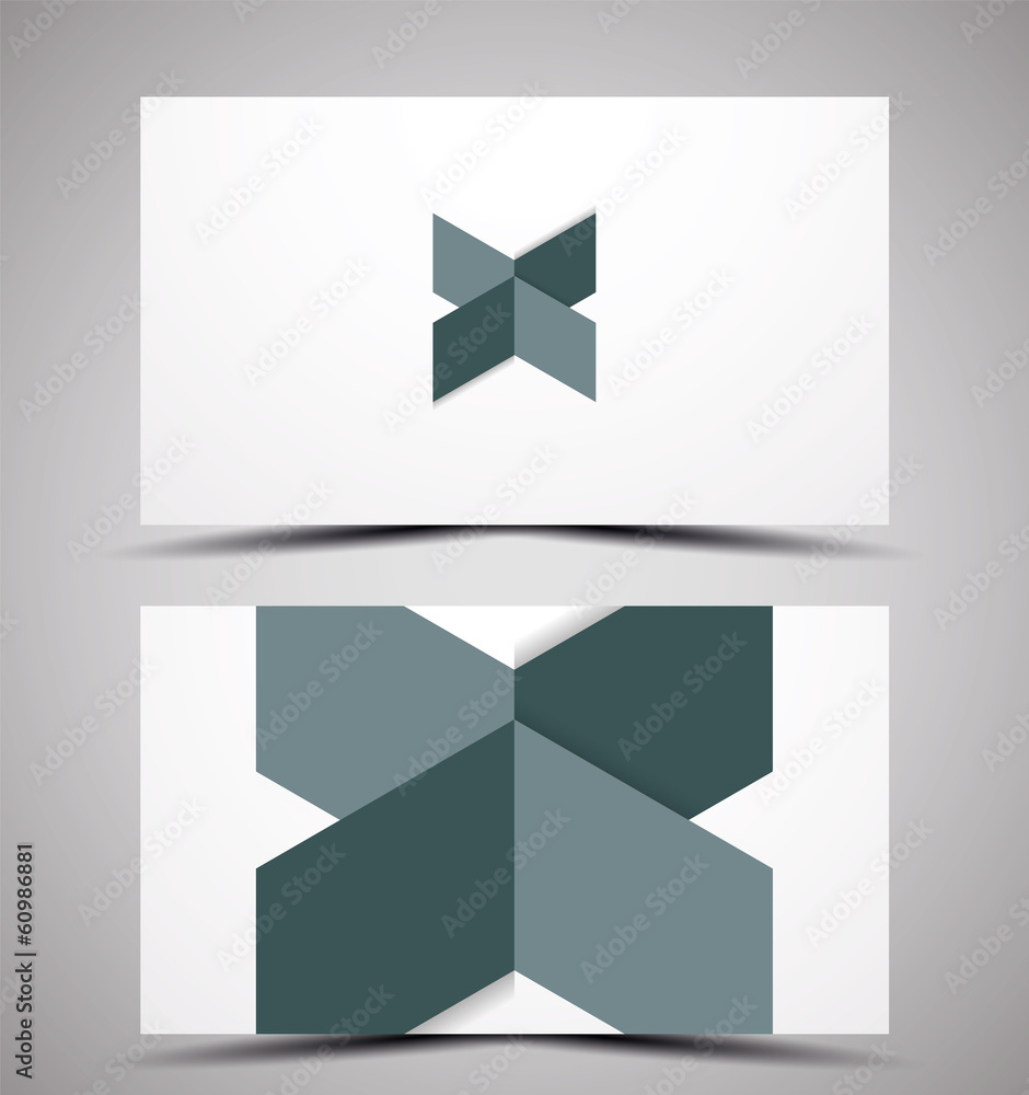 Fototapeta premium Vector CMYK business card design template