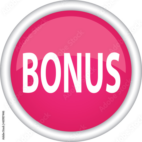 Круглый векторный знак с надписью BONUS