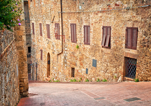 Medieval Tuscany town - San...