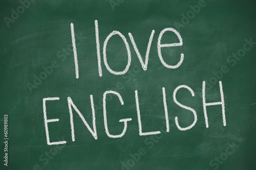 I love english