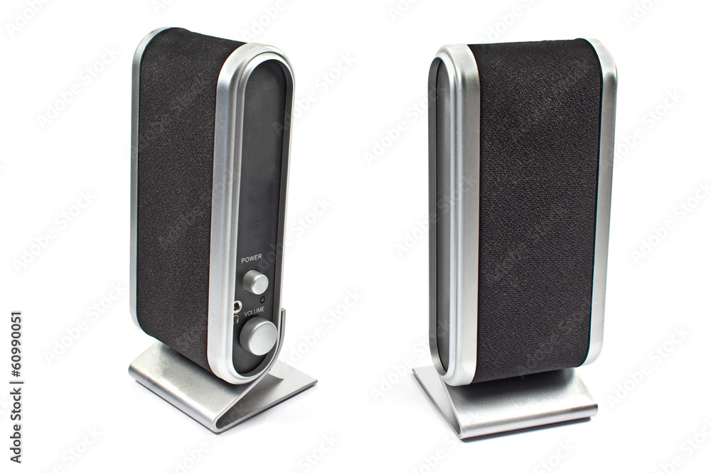 Computer speaker isolated on white Computer speaker isolated on white