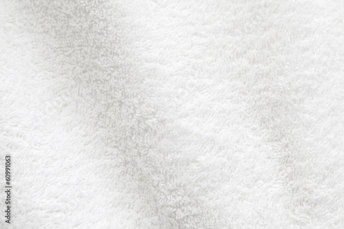 Fototapeta White cotton towel close up background photo texture