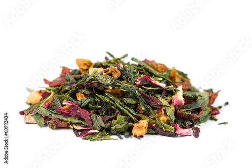 Dry herbal tea with fruits