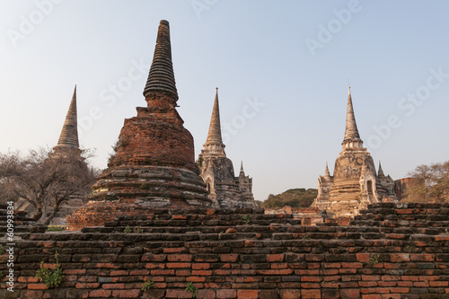 Old pagoda at Wat Mongkol Bophit  Phra Nakhon Si Ayutthaya Provi