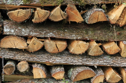 Brennholz im Stapel photo