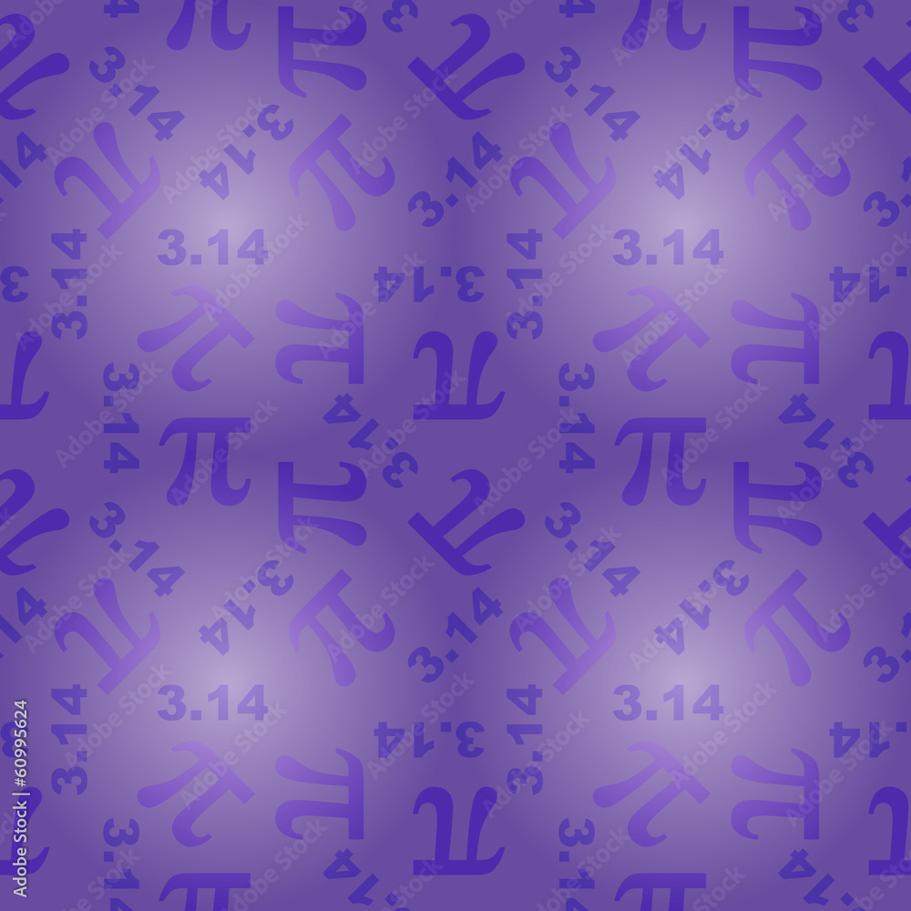 seamless pattern with number pi