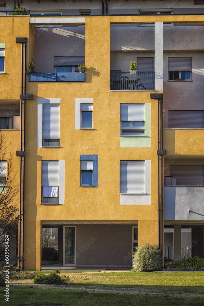 Detail of Modern Architecture in Italy