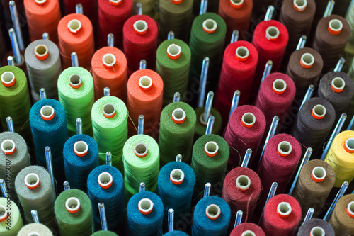 Reels with colorful threads