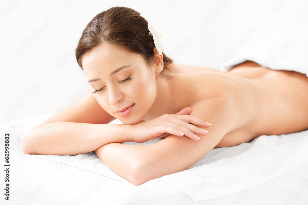 Spa Woman. Close-up of a Beautiful Woman Getting Spa Treatment. Spa Woman. Close-up of a Beautiful Woman Getting Spa Treatment.