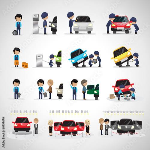 Mechanics And Workers In Different Situations