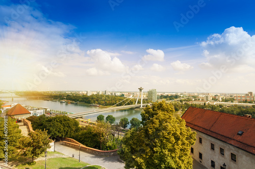 Bratislava and Danube panorama photo