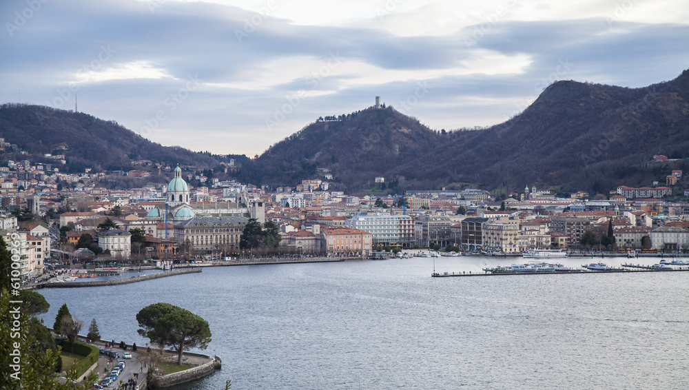 Como: city panorama from the lake