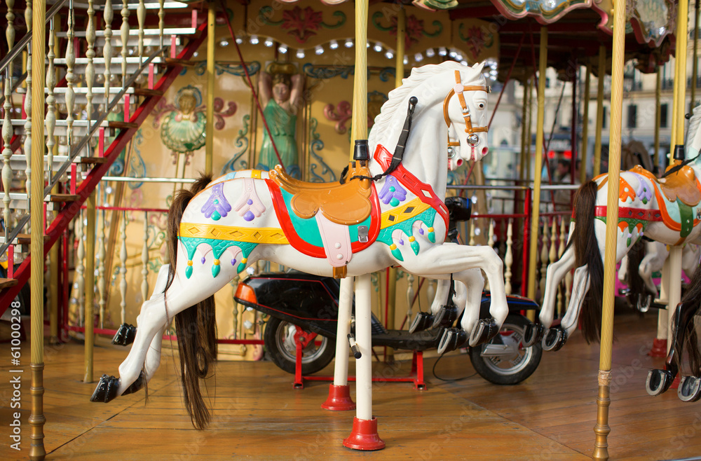 Traditional Parisian merry-go-round