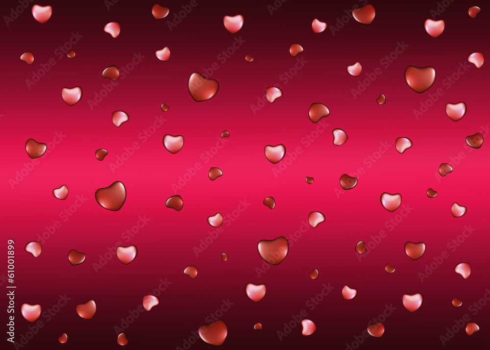 Background with hearts on Valentine's Day Background with hearts on Valentine's Day