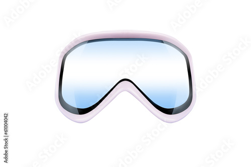 ski goggles with reflection