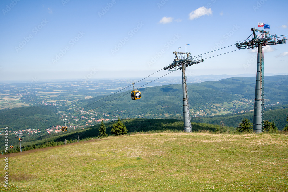 Świeradów-Zdrój, panorama i kolejka gondolowa