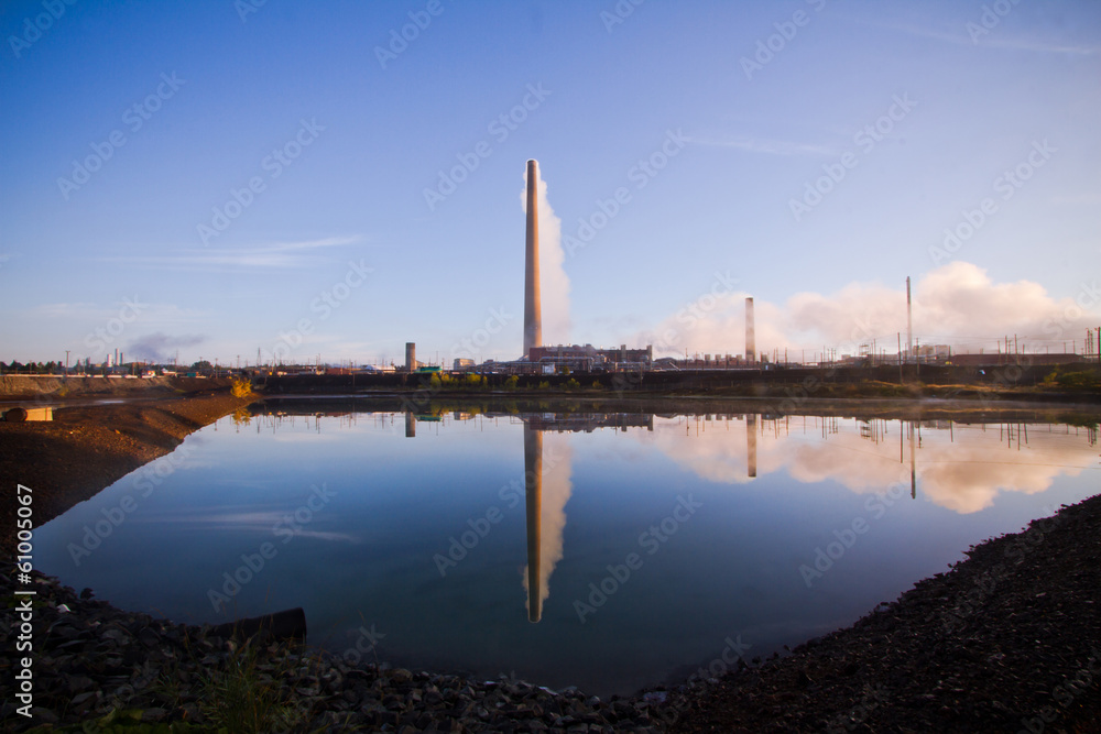 Smoke Stack of a Plant Smoke Stack of a Plant