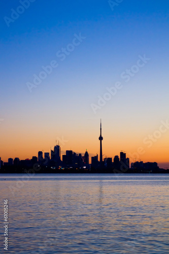 Silhouette of Toronto City