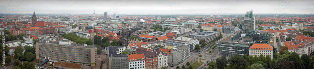 Panoramic view of Hannover, Germany