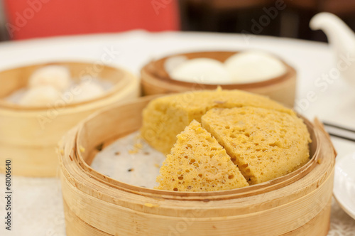 Ma Lai Gao, served at a Hong Kong dim sum restaurant
