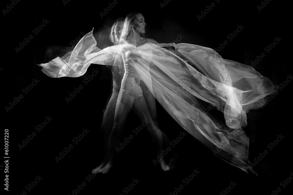 Movement With Sheer Fabrics and Long Exposure Movement With Sheer Fabrics and Long Exposure