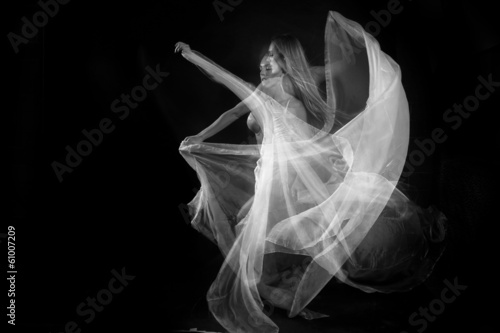 Movement With Sheer Fabrics and Long Exposure