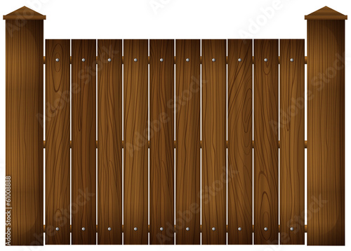 A wooden fence