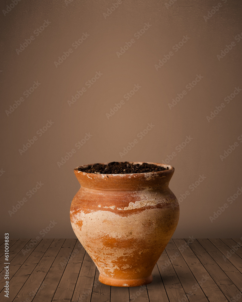 Flowerpot with copy space Flowerpot with copy space