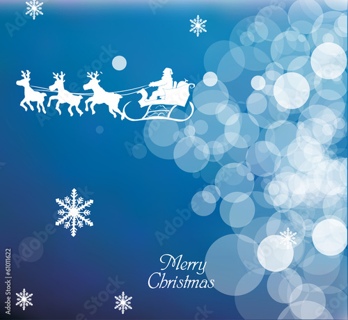 Flying Santa Background