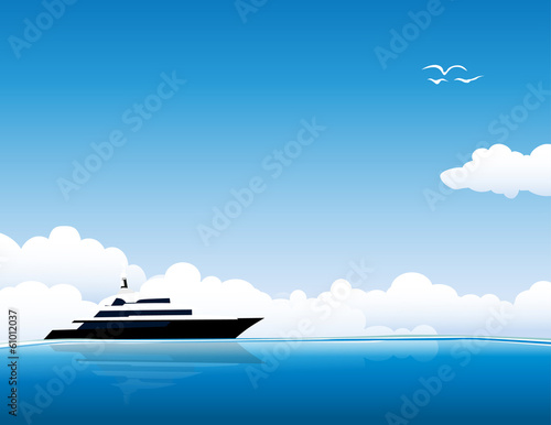 Yacht on sea © robin2b