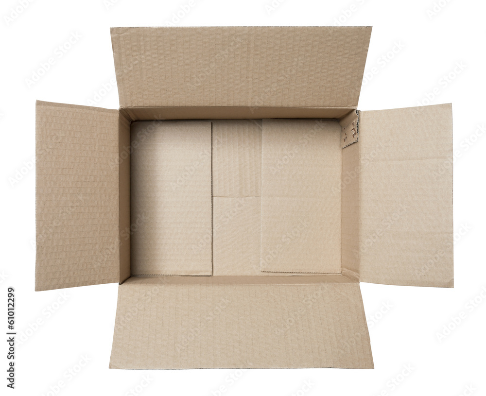 empty cardboard box