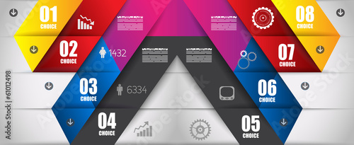 Modern Infographics template for data visualizations.