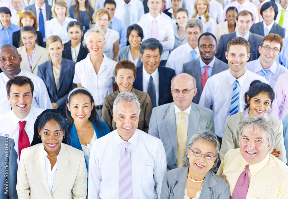 Fototapeta premium Mullti-ethnic group of business person