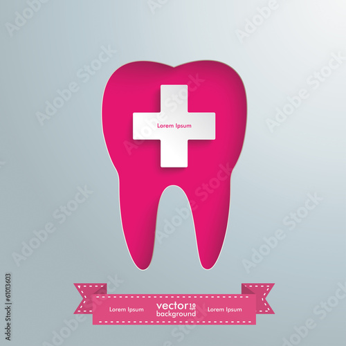 Silver Background Tooth Hole White Plus