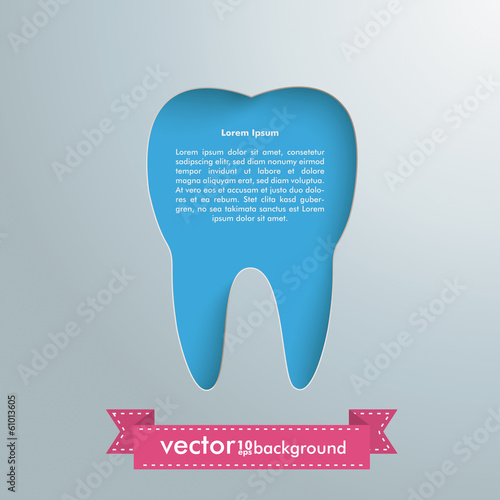 Silver Background Tooth Hole