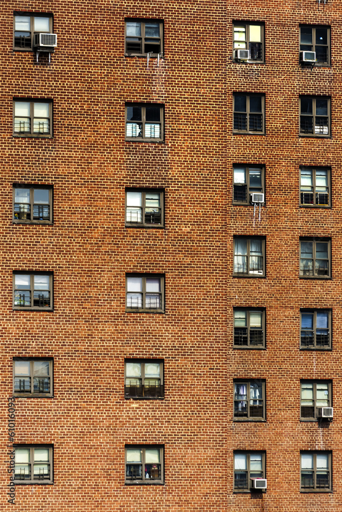 Obraz premium Gebäude mit Klimaanlagen, New York