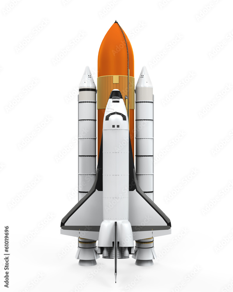 Fototapeta premium Space Shuttle Isolated